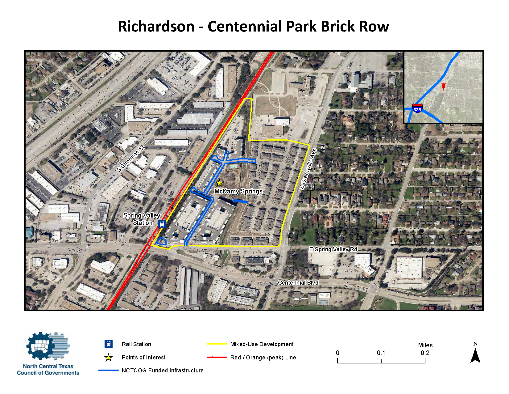 Richardson Centennial Park Map Overview