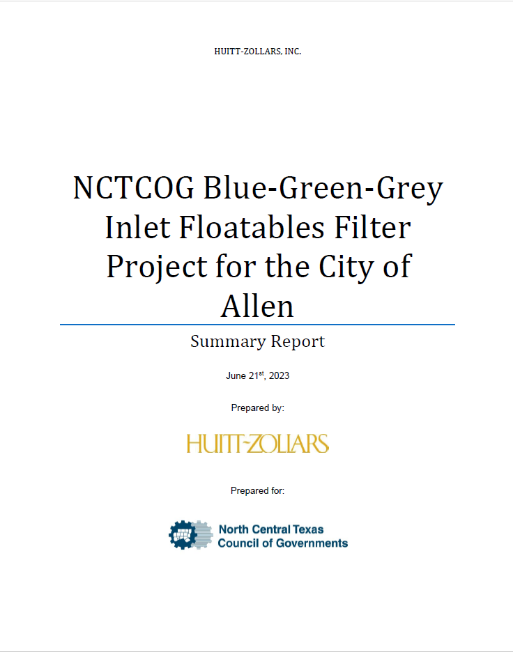 City of Allen Project Cover