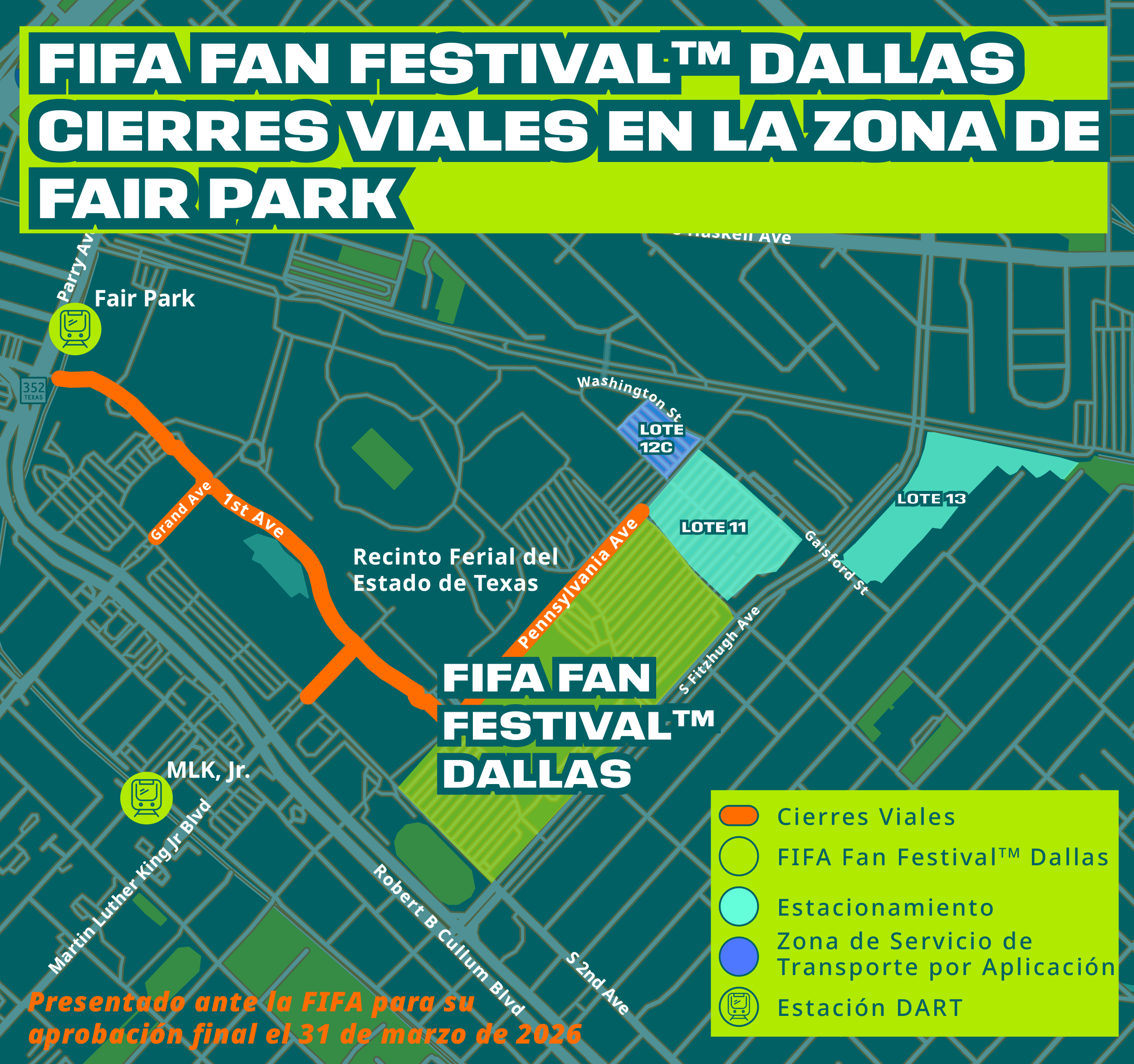 Spanish Fan Festival Road Closures Spanish Fan Festival Road Closures