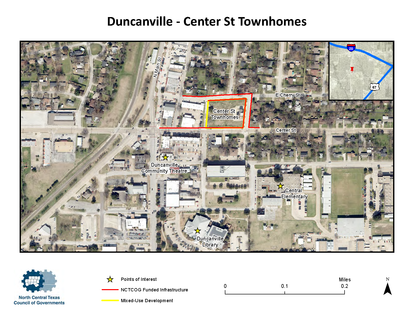 Duncanville Center Street Map Overview