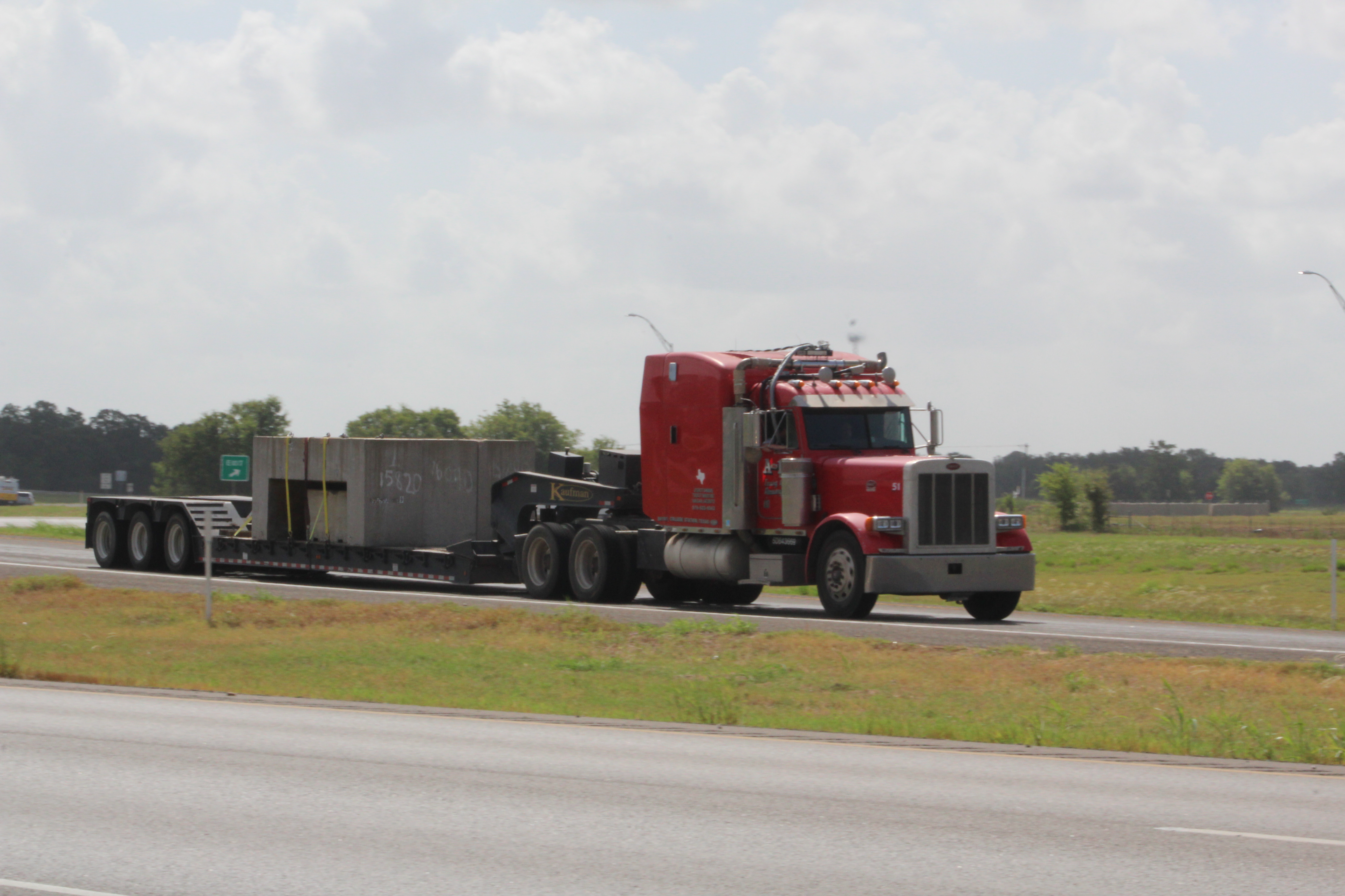 Overweight heavy- duty test vehicle.
