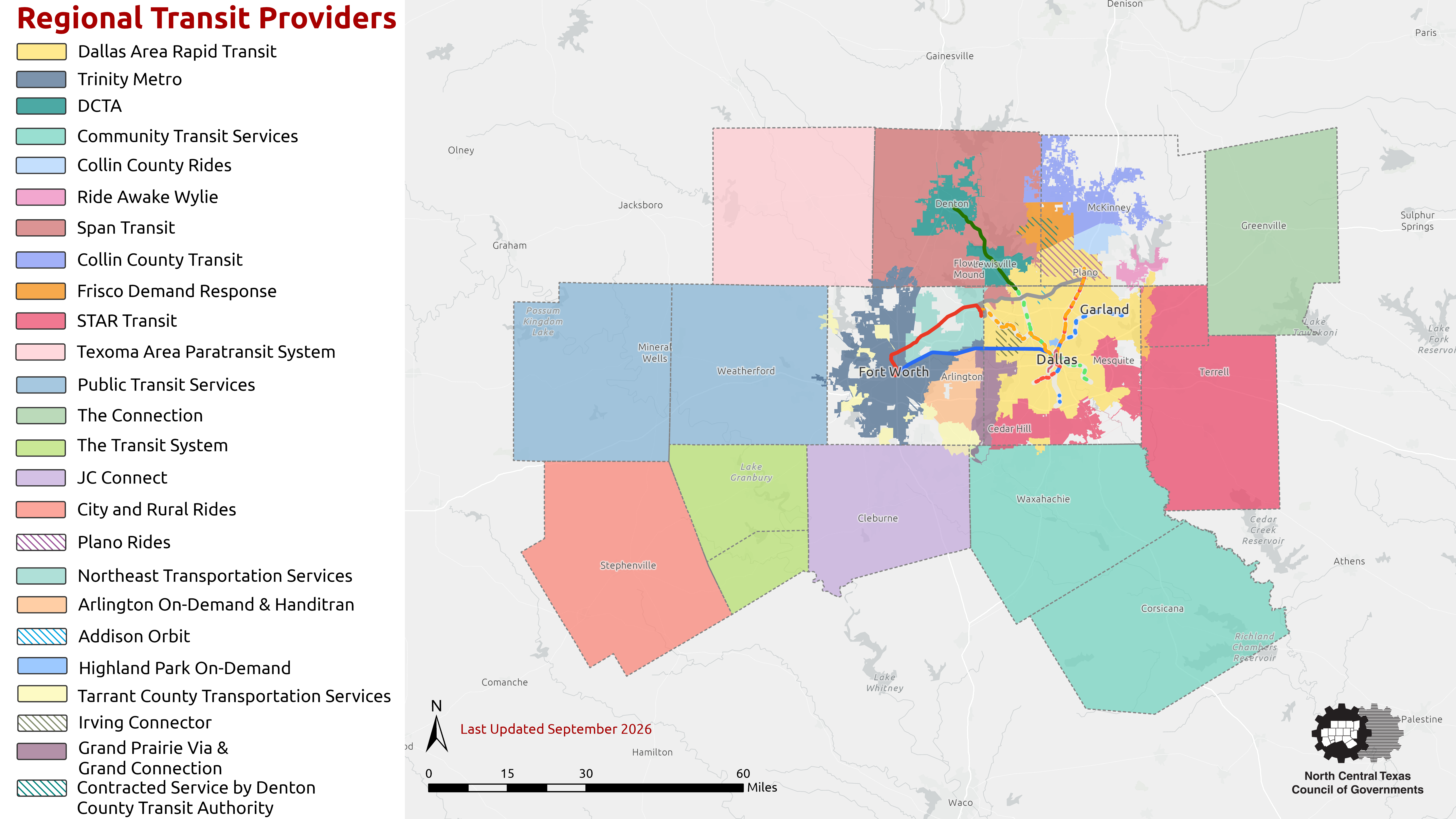 Access NTX Regional Map