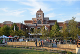 Wayne Ferguson Plaza development and improvement of pedestrian infrastructure in Historic Downtown Lewisville
