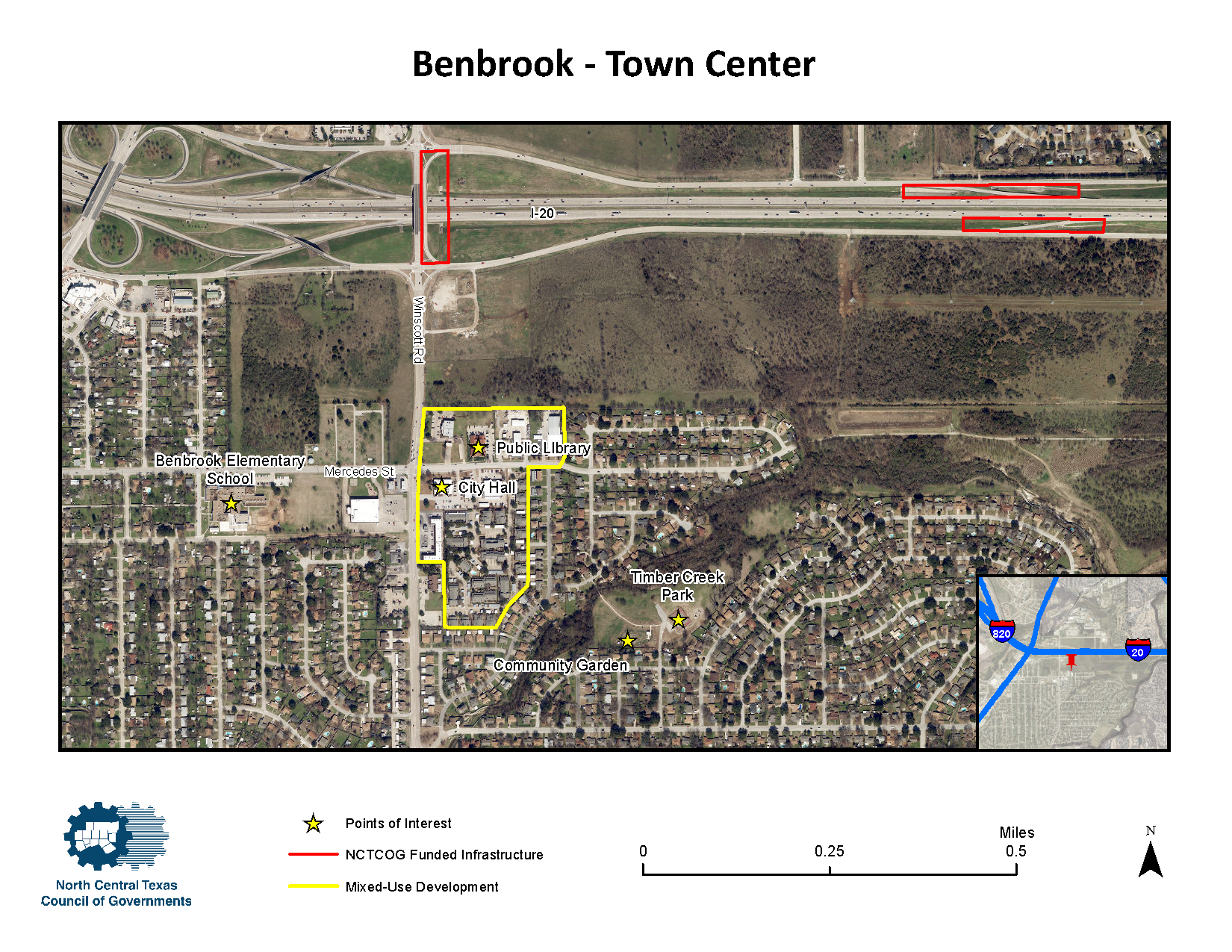 Benbrook Town Map