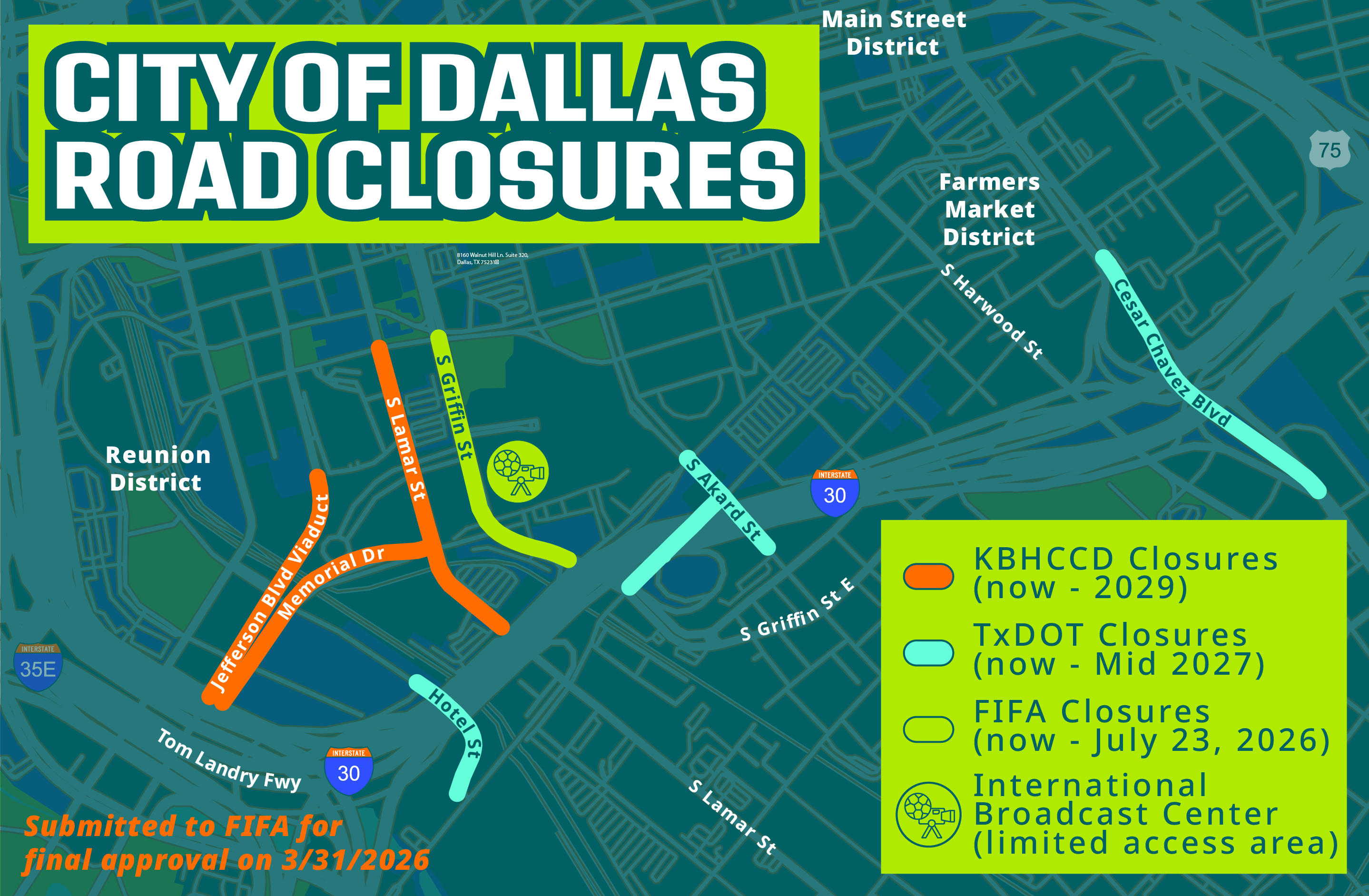 Dallas Road Closures Dallas Road Closures