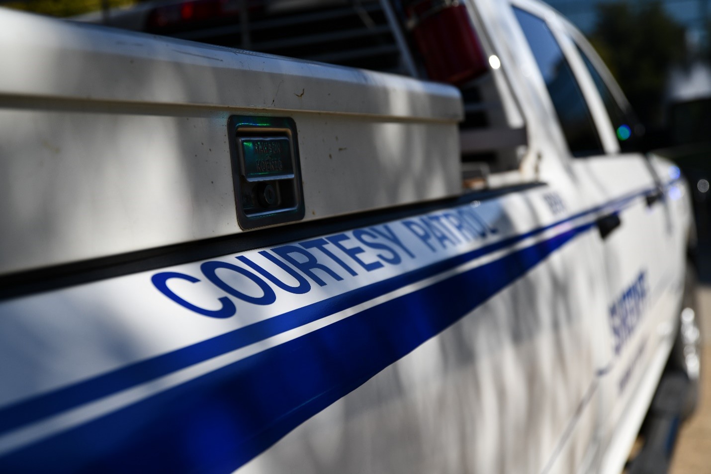 Courtesy patrol truck