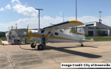 Plane getting fuel at Greenville Airport