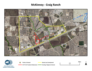 This is an aerial view of Craig Ranch development in McKinney