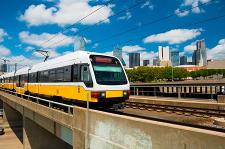 Texas rail station dallas fort worth area