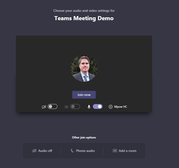 Teams Meeting Connection