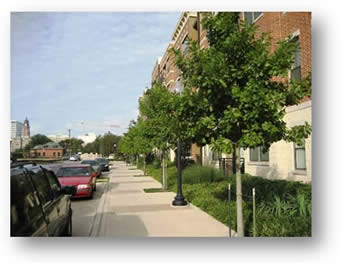 Streetscaping at Trinity Bluffs