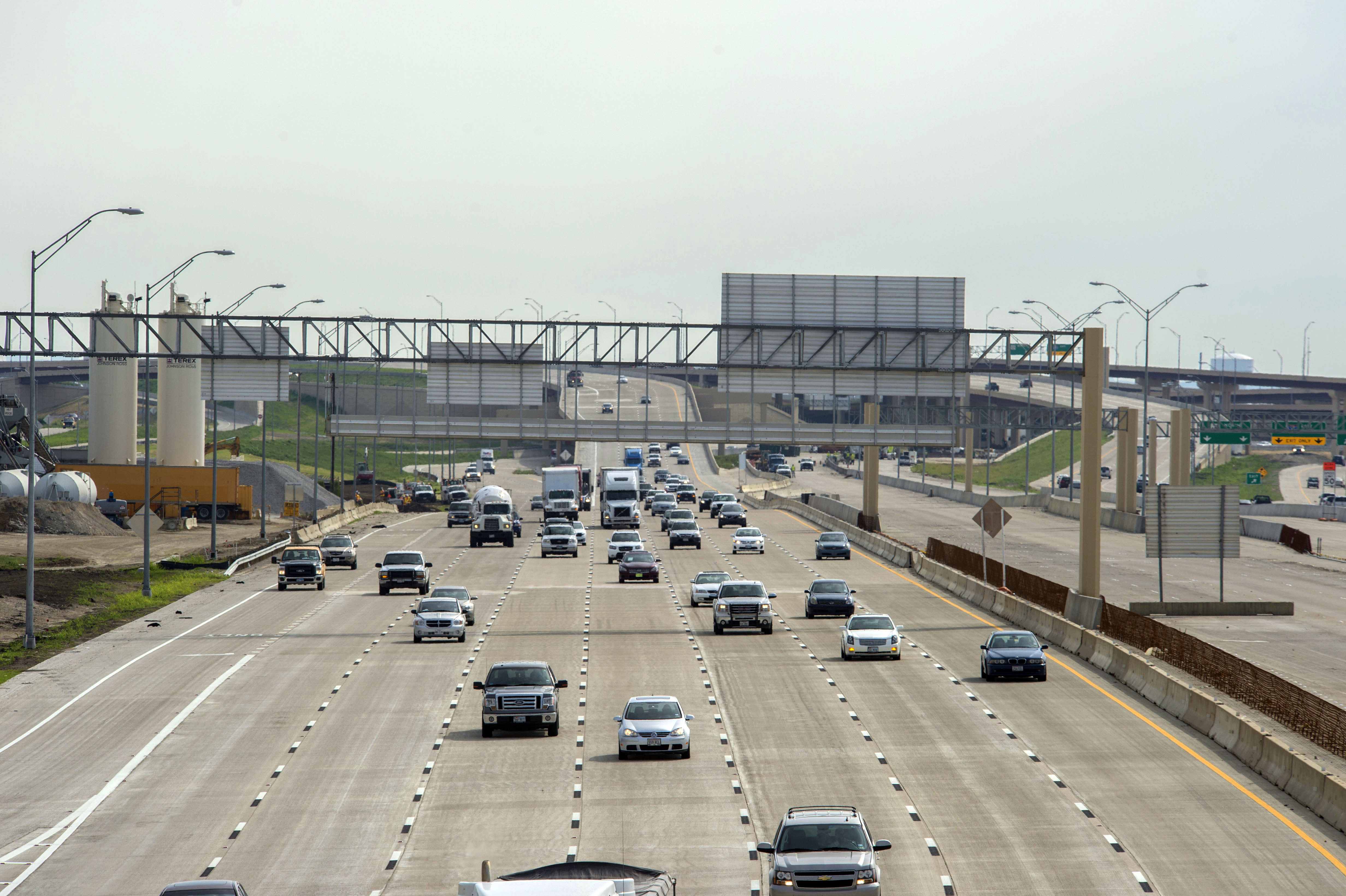 Several Vehicles on the DFW Connector
