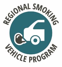 Reginal smoking vehicle program logo with a car giving off exhaust