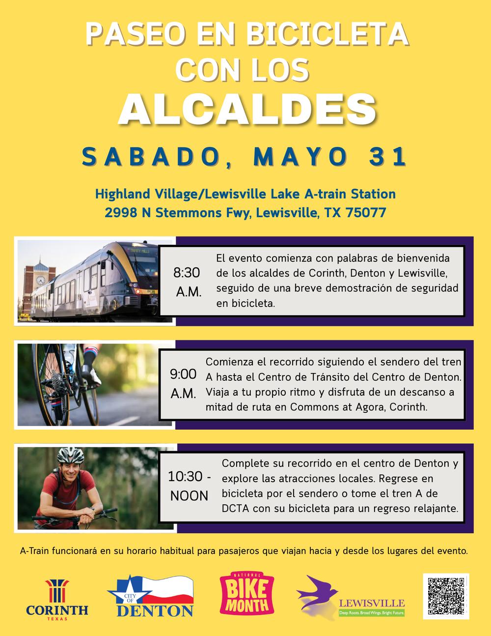 Bike Ride with Mayors Spanish