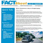 This is an attachment to a fact sheet detailing driver awareness and highway safety.
