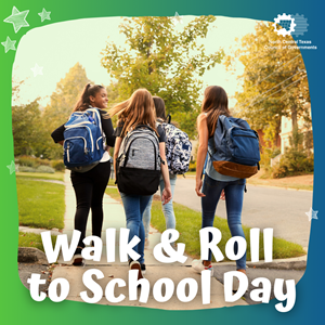 young girls walking to school