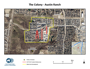 This is an aerial view of Austin Ranch development in The Colony