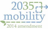 The logo for Mobility 2035 -2014 Amendment