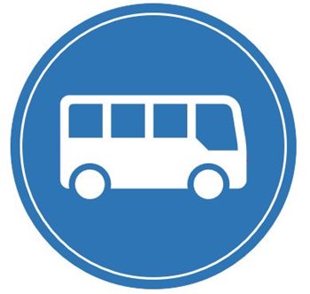 Bus icon linking to existing transit services in North Central Texas Region.