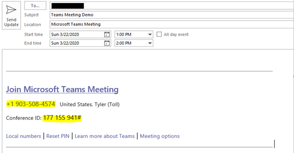 Teams Meeting Invite