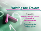 Municipal Stormwater Train the Trainer