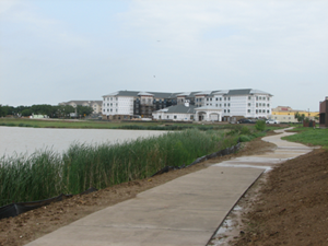 This is a photo of development around Unicorn Lake