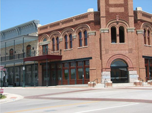 This is an image of a part of Hudgins street in Grapevine, Texas