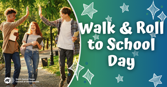 teenagers walking to school