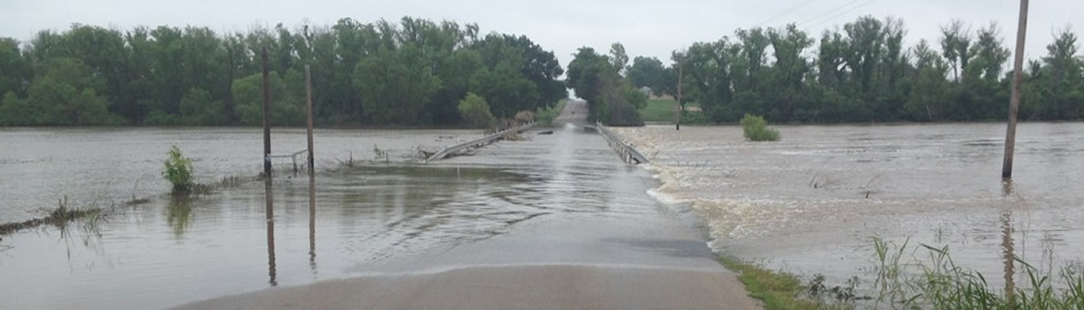 Flooded Road in Wise County