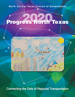 This is the cover of the NCTCOG Progress North Texas publication, 2020 edition.
