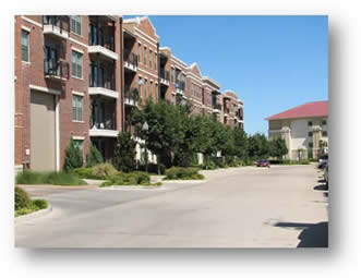 an urban neighborhood in Trinity Bluff